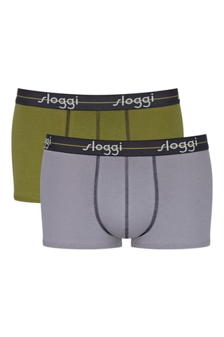 2 Boxers Start - Kaki en Grijs