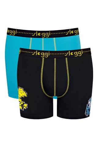 2 Boxers 
Blauw en Zwart