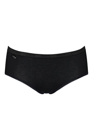 3 Slips Hoge Taille Basic Pearl - Zwart