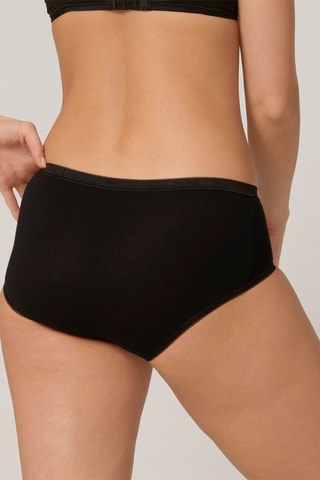 Slip Basic H Midi - Zwart