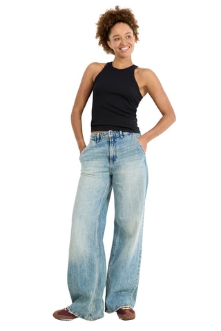 Hemd GO Ribbed Tank - Zwart