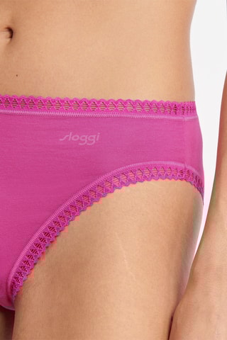 3 Slips GO Crush High Leg - Roze en Fuchsia