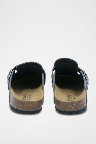 Nubuck Clogs Rosso Grijs