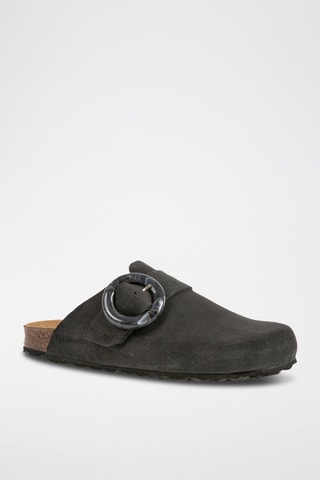 Leren Clogs Zwart