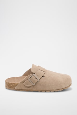 Nubuck Clogs Zueco - Taupe