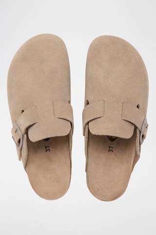 Nubuck Clogs Zueco - Taupe