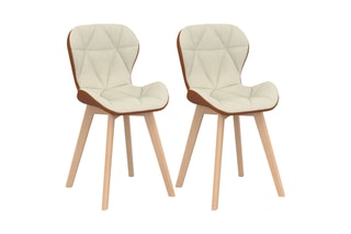 2 cadeiras em madeira Gladys - 46 x 79 x 50 cm