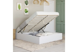 Cama com arrumação e sommier Malta - Área de deitar 160 x 200 cm