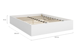 Cama com arrumação e sommier Malta - Área de deitar 160 x 200 cm