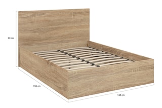 Camas com arrumação e sommier Sicilia - Área de deitar 140 x 190 cm
