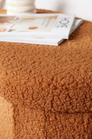 Banc rond - 72 x 39 x 39 cm - Caramel