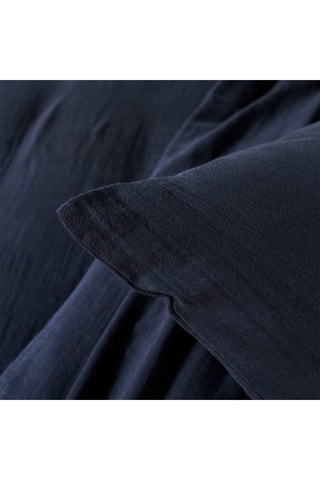 Parure de couette en gaze de coton 57 fils/cm² - Bleu