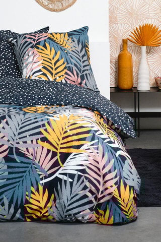 Parure de couette en coton Sunshine - Bleu