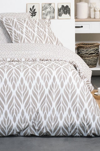 Parure de couette en coton 57 fils/cm² Sunshine 10.29 - Beige