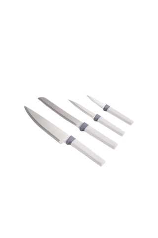 4 couteaux en acier inoxydable