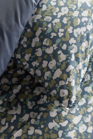 Parure de couette en coton 57 fils/cm² Sunshine - Bleu et blanc