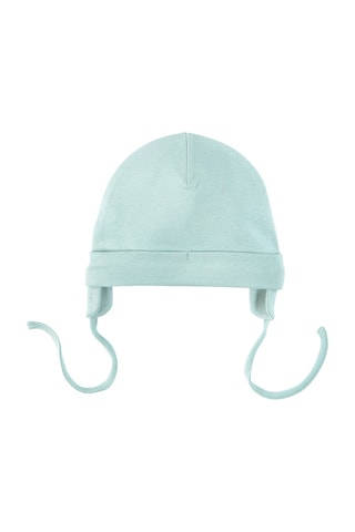 2 bonnets aviateurs Blanc et vert d’eau