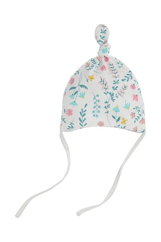 2 bonnets noués Blanc