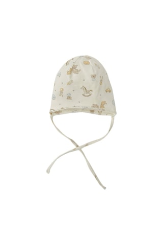 2 bonnets - Ciel et blanc