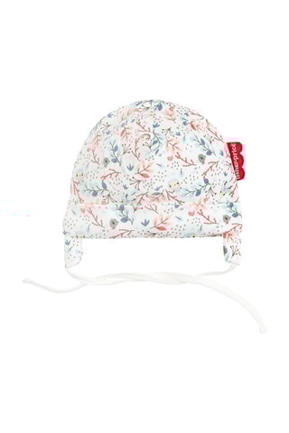 2 bonnets en coton biologique Ecru