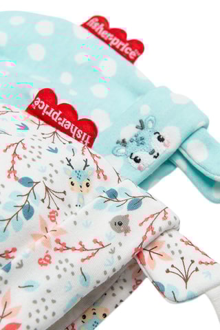 2 bonnets en coton biologique Ecru