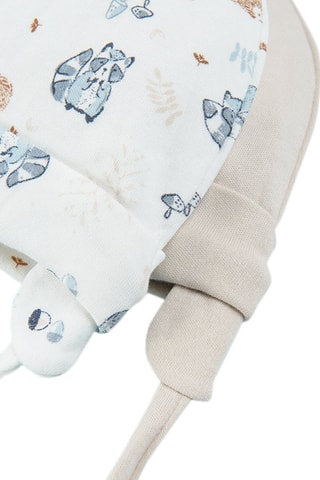 2 bonnets aviateurs Beige et blanc