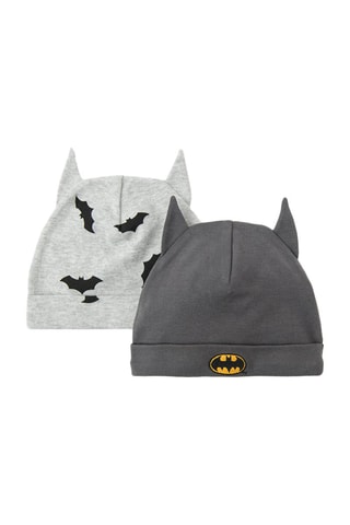 2 bonnets à oreilles Batman La Ligue des Justiciers DC Comics - Gris foncé