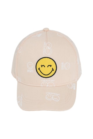 Casquette Smiley World Saumon