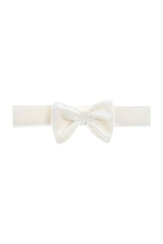 Bandeau en velours Écru