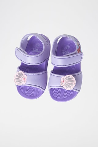 Sandales Ariel et Polochon La Petite Sirène Disney Mauve