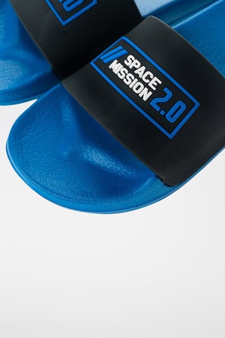 Mules Nasa Bleu cobalt