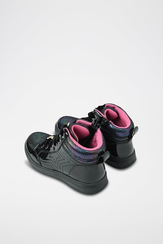 Baskets montantes vernies - Noir