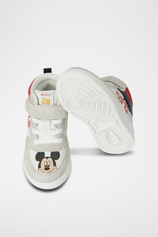 Baskets montantes Mickey et Pluto Disney - Blanc