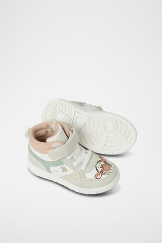Baskets montantes Winnie l'Ourson et Tigrou Winnie l'Ourson Disney - Blanc