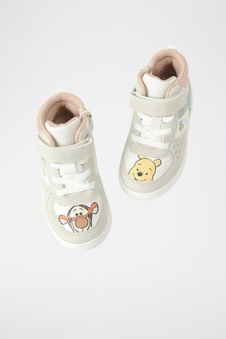 Baskets montantes Winnie l'Ourson et Tigrou Winnie l'Ourson Disney - Blanc