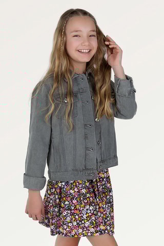 Veste en jean Gris