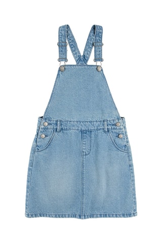 Robe-salopette en jean - Bleu