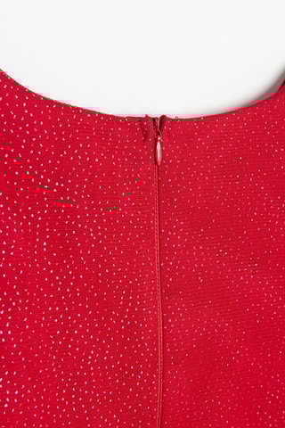 Robe pailletée - Rouge framboise