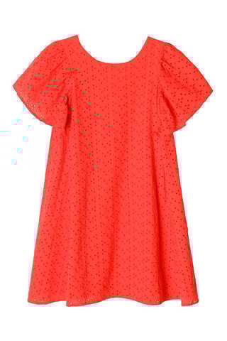 Robe en broderie anglaise Rouge