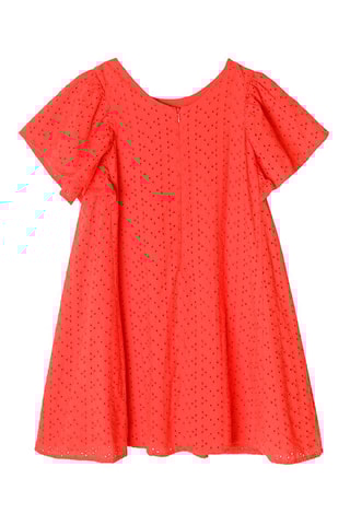Robe en broderie anglaise Rouge