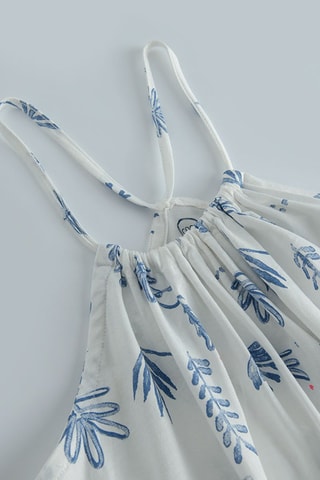 Robe - Blanc et bleu clair