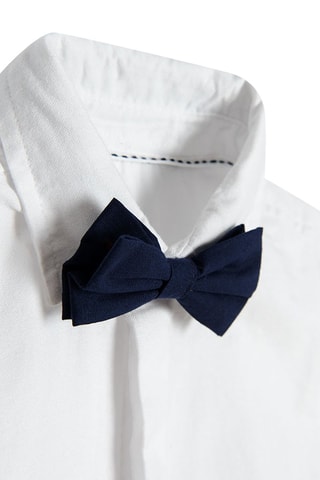 Chemise et nœud papillon Bleu