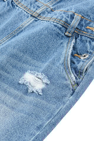 Salopette en jean Bleu marine