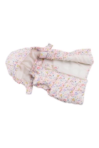 Doudoune sans manches Rose et blanc