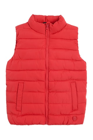 Doudoune sans manches Rouge