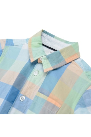 Body-chemise Bleu et vert clair
