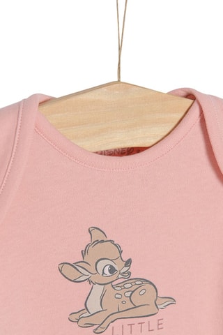 3 bodys Bambi Disney Vieux rose et écru