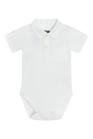 Body-polo et short Blanc et bleu clair