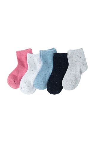 5 paires de chaussettes - Ciel et blanc