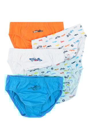 5 slips Hot wheels Ciel et blanc